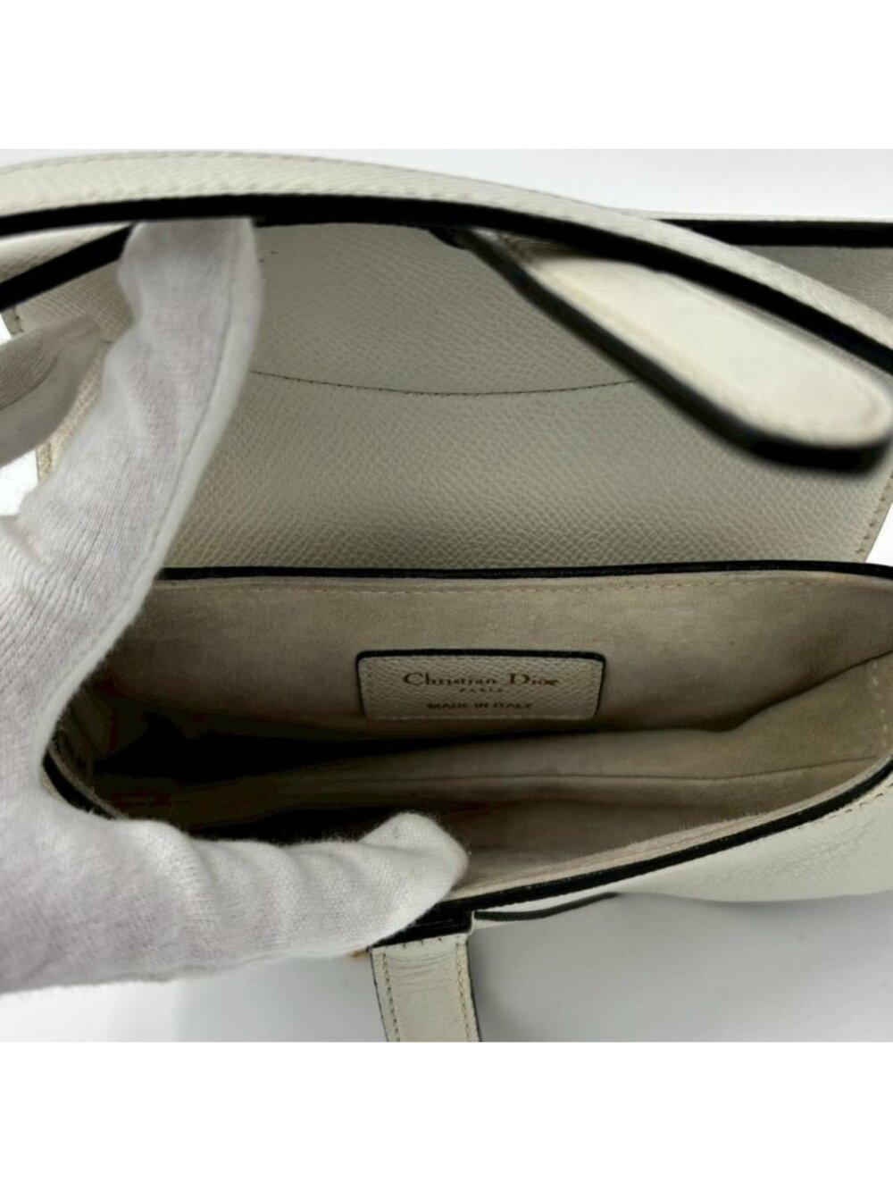 Dior Saddle Bag Gray Neckoff White - Picture 12 of 15